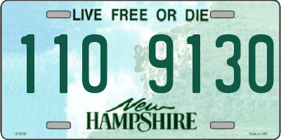 NH license plate 1109130
