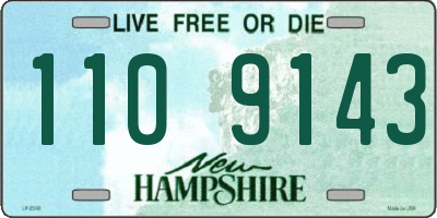 NH license plate 1109143