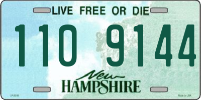 NH license plate 1109144