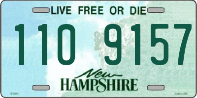 NH license plate 1109157