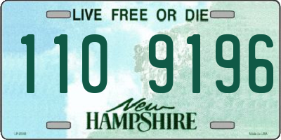 NH license plate 1109196