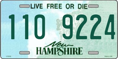 NH license plate 1109224