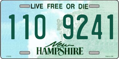 NH license plate 1109241