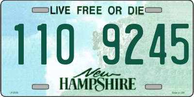 NH license plate 1109245