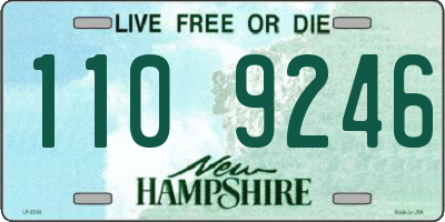 NH license plate 1109246