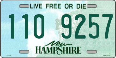 NH license plate 1109257