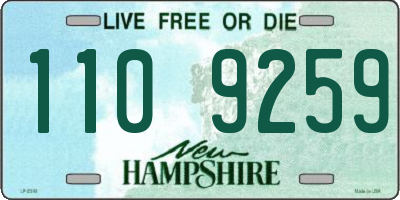 NH license plate 1109259