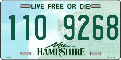 NH license plate 1109268