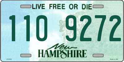 NH license plate 1109272