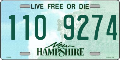 NH license plate 1109274
