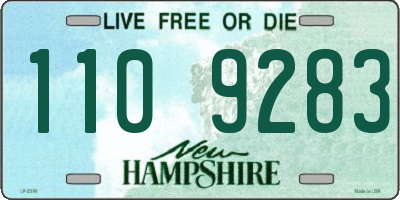 NH license plate 1109283