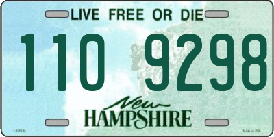 NH license plate 1109298