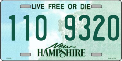 NH license plate 1109320