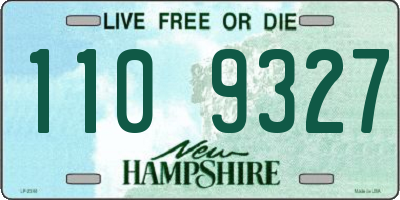 NH license plate 1109327