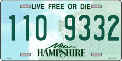 NH license plate 1109332