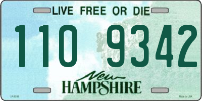 NH license plate 1109342