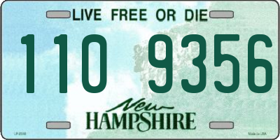 NH license plate 1109356