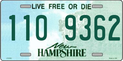 NH license plate 1109362