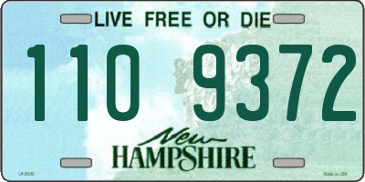 NH license plate 1109372