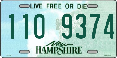NH license plate 1109374