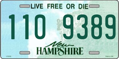 NH license plate 1109389