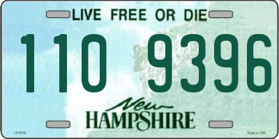 NH license plate 1109396