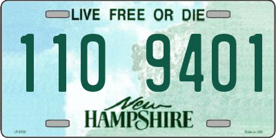 NH license plate 1109401