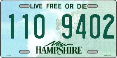 NH license plate 1109402