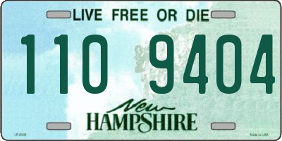 NH license plate 1109404