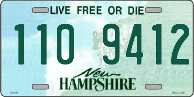 NH license plate 1109412