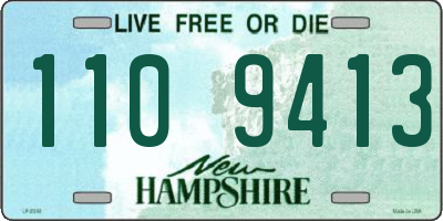 NH license plate 1109413