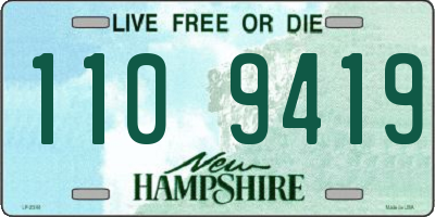 NH license plate 1109419