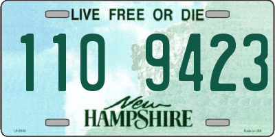 NH license plate 1109423