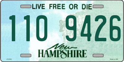 NH license plate 1109426