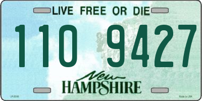 NH license plate 1109427