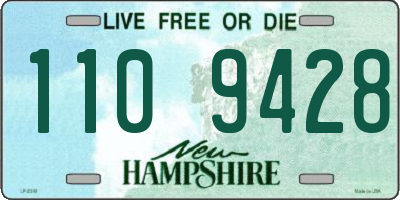 NH license plate 1109428