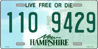 NH license plate 1109429