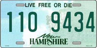 NH license plate 1109434
