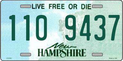 NH license plate 1109437