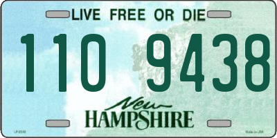 NH license plate 1109438