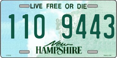 NH license plate 1109443