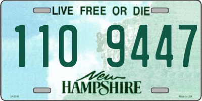 NH license plate 1109447
