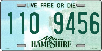 NH license plate 1109456