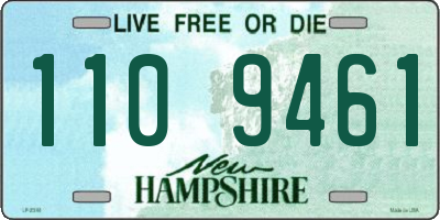 NH license plate 1109461