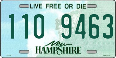 NH license plate 1109463