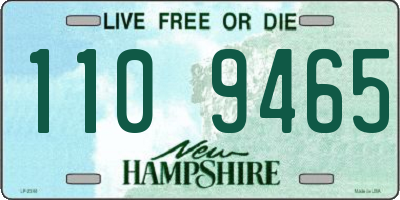 NH license plate 1109465