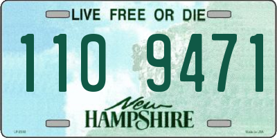 NH license plate 1109471