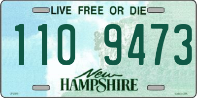 NH license plate 1109473