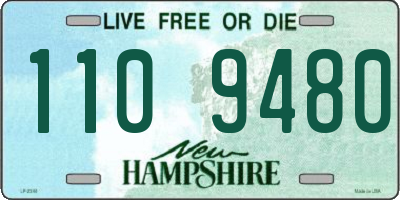 NH license plate 1109480