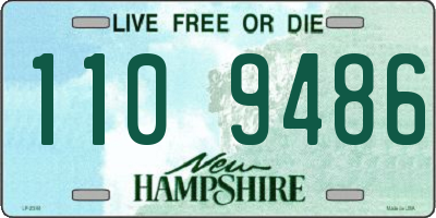 NH license plate 1109486